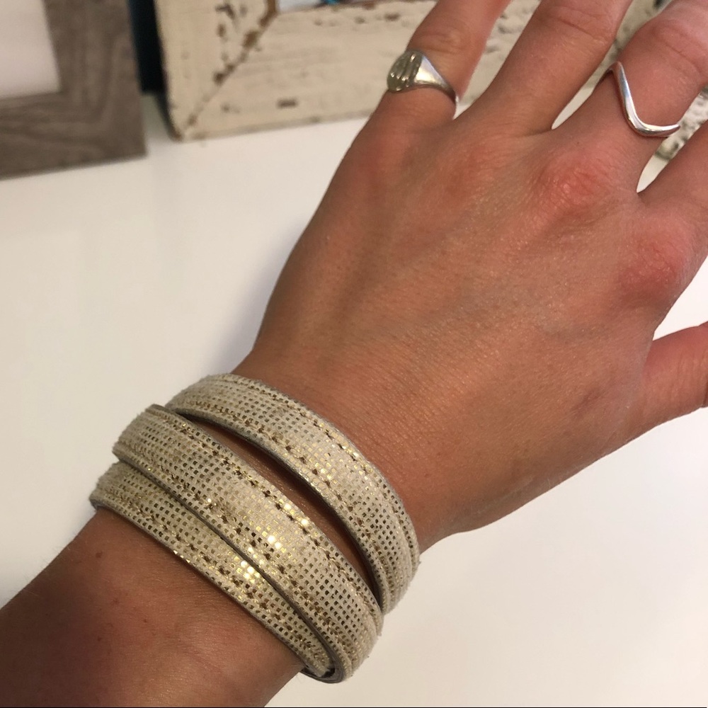 Leather wrap bracelet